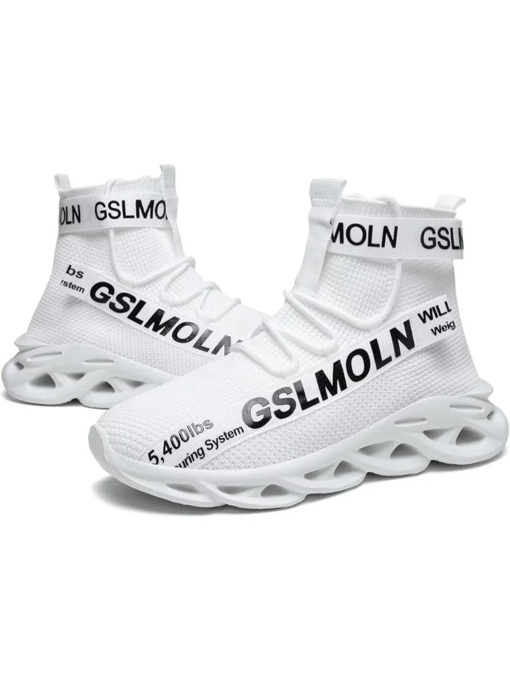 🆕Men White 1 High Top Sneakers Breathable Gym Athletic Running Walking Tennis